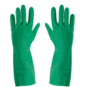 Guante Nitrilo flocado verde