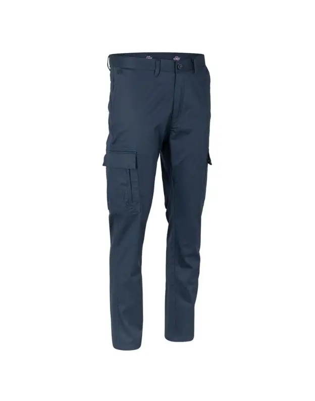 Pantalon Cargo Gabardina Geolite Azul