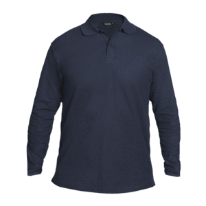 Polera Pique Atox Manga Larga Azul